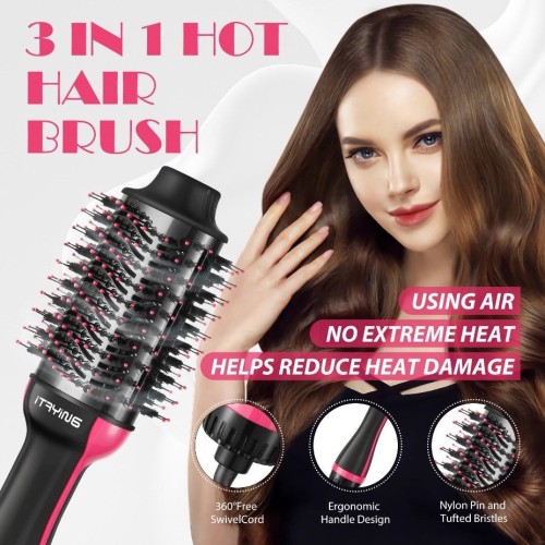 Black Big Head Hot Air Comb